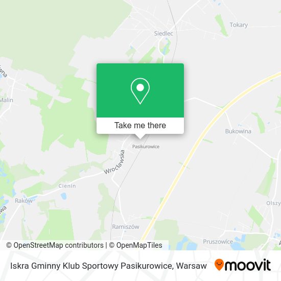 Iskra Gminny Klub Sportowy Pasikurowice map