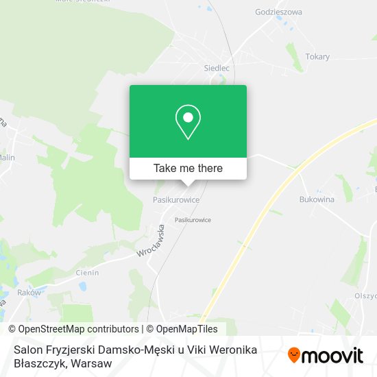 Salon Fryzjerski Damsko-Męski u Viki Weronika Błaszczyk map