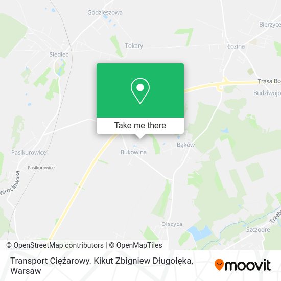 Transport Ciężarowy. Kikut Zbigniew Długołęka map