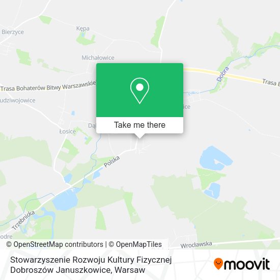 Stowarzyszenie Rozwoju Kultury Fizycznej Dobroszów Januszkowice map