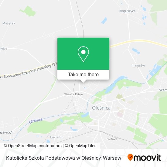 Katolicka Szkoła Podstawowa w Oleśnicy map