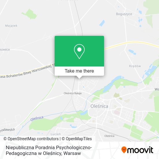 Niepubliczna Poradnia Psychologiczno-Pedagogiczna w Oleśnicy map