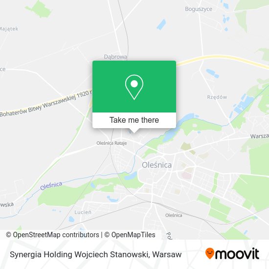 Synergia Holding Wojciech Stanowski map