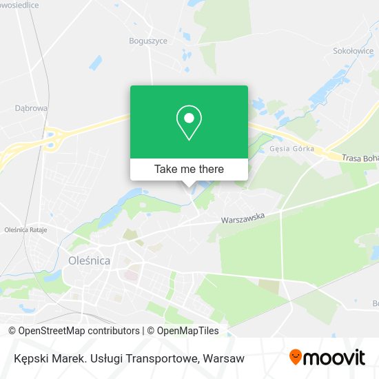 Kępski Marek. Usługi Transportowe map