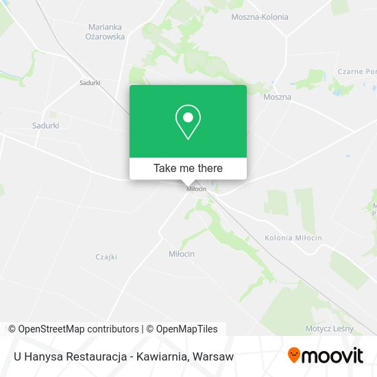 Карта U Hanysa Restauracja - Kawiarnia