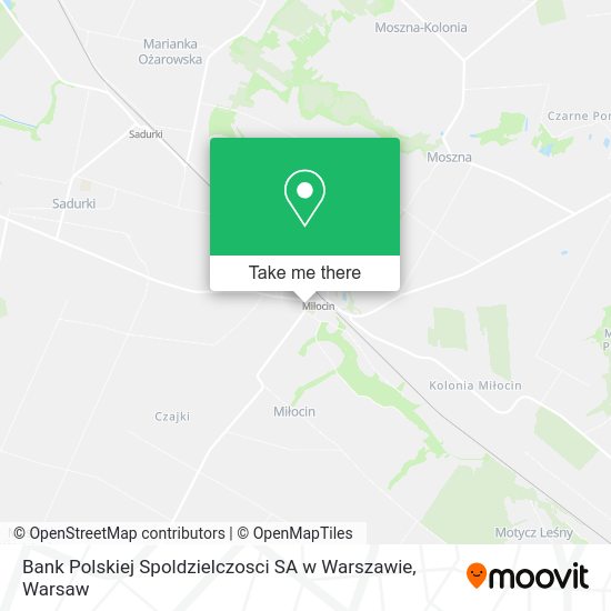 Bank Polskiej Spoldzielczosci SA w Warszawie map