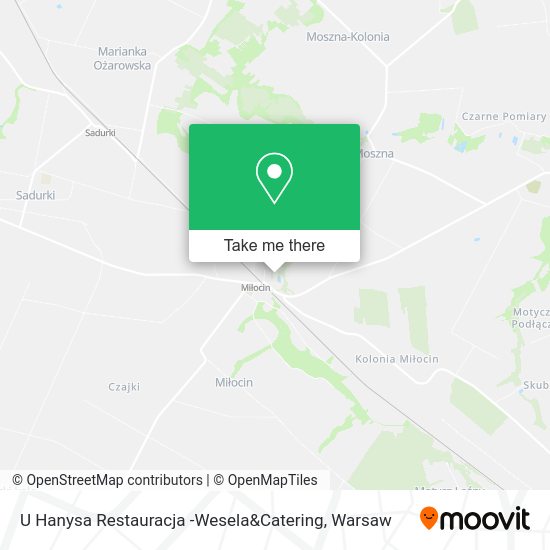 Карта U Hanysa Restauracja -Wesela&Catering