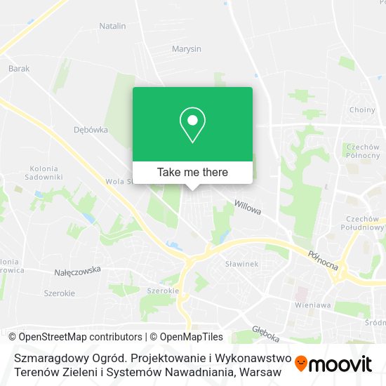 Szmaragdowy Ogród. Projektowanie i Wykonawstwo Terenów Zieleni i Systemów Nawadniania map