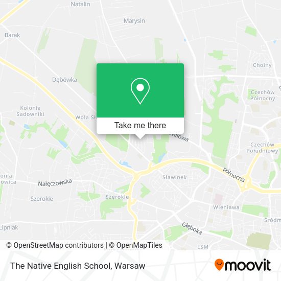 The Native English School map