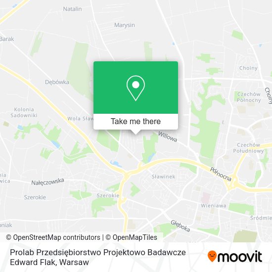 Prolab Przedsiębiorstwo Projektowo Badawcze Edward Flak map