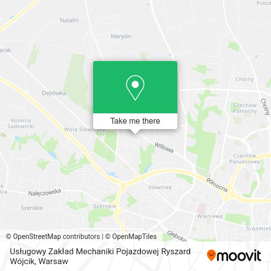 Usługowy Zakład Mechaniki Pojazdowej Ryszard Wójcik map