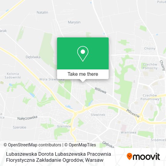 Lubaszewska Dorota Lubaszewska Pracownia Florystyczna Zakładanie Ogrodów map