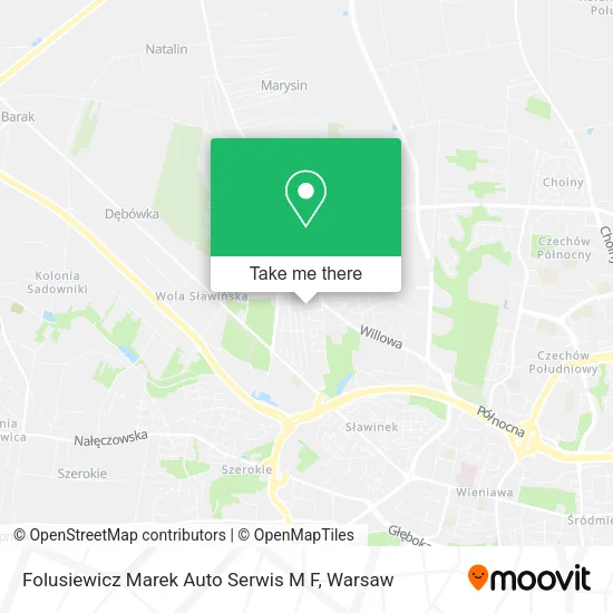 Карта Folusiewicz Marek Auto Serwis M F