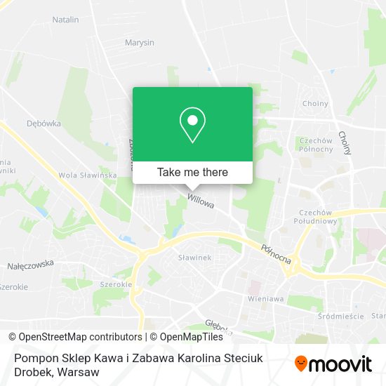 Pompon Sklep Kawa i Zabawa Karolina Steciuk Drobek map