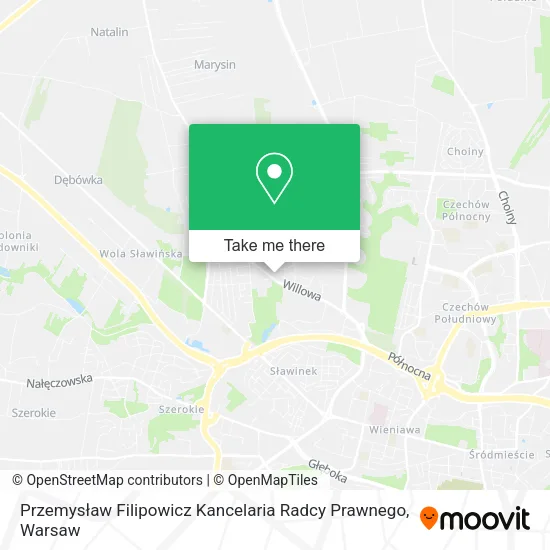 Карта Przemysław Filipowicz Kancelaria Radcy Prawnego