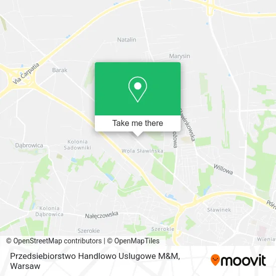Карта Przedsiebiorstwo Handlowo Uslugowe M&M