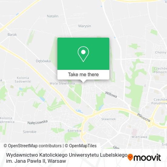 Wydawnictwo Katolickiego Uniwersytetu Lubelskiego im. Jana Pawła II map