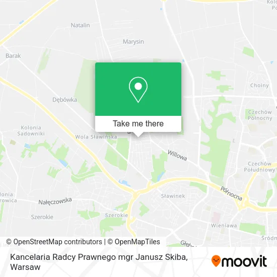 Kancelaria Radcy Prawnego mgr Janusz Skiba map