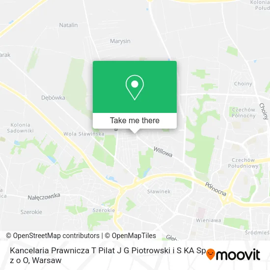 Kancelaria Prawnicza T Pilat J G Piotrowski i S KA Sp z o O map