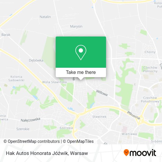 Hak Autos Honorata Jóźwik map