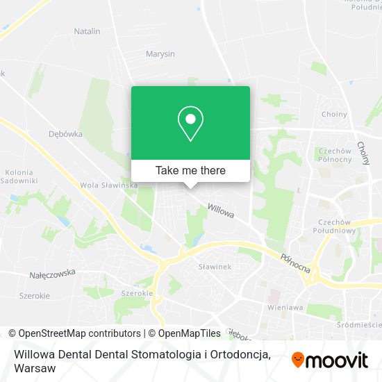 Карта Willowa Dental Dental Stomatologia i Ortodoncja