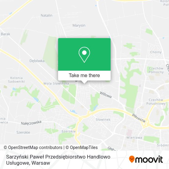 Sarzyński Paweł Przedsiębiorstwo Handlowo Usługowe map