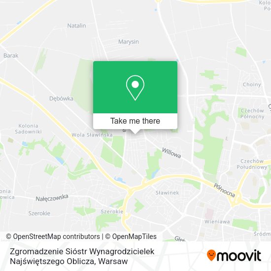 Zgromadzenie Sióstr Wynagrodzicielek Najświętszego Oblicza map