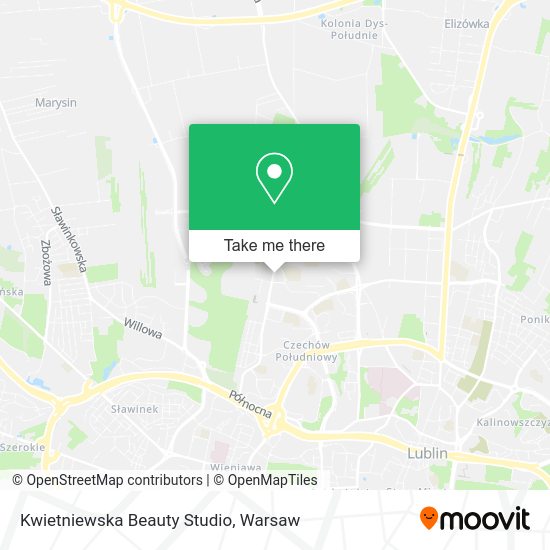 Карта Kwietniewska Beauty Studio