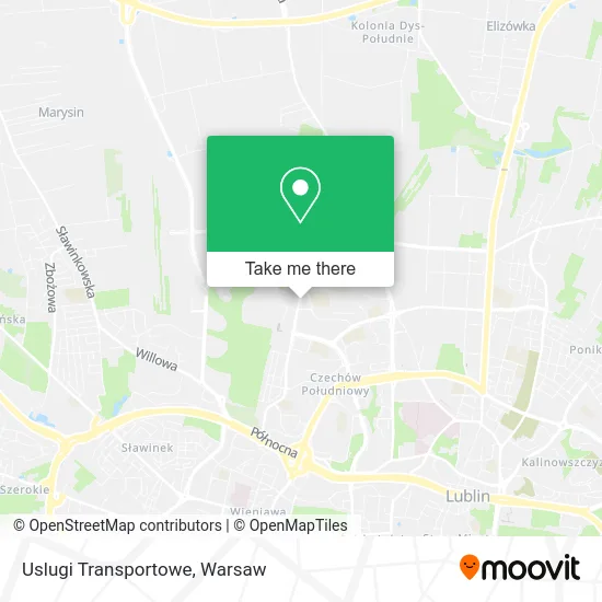 Карта Uslugi Transportowe