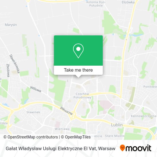 Gałat Władysław Usługi Elektryczne El Vat map