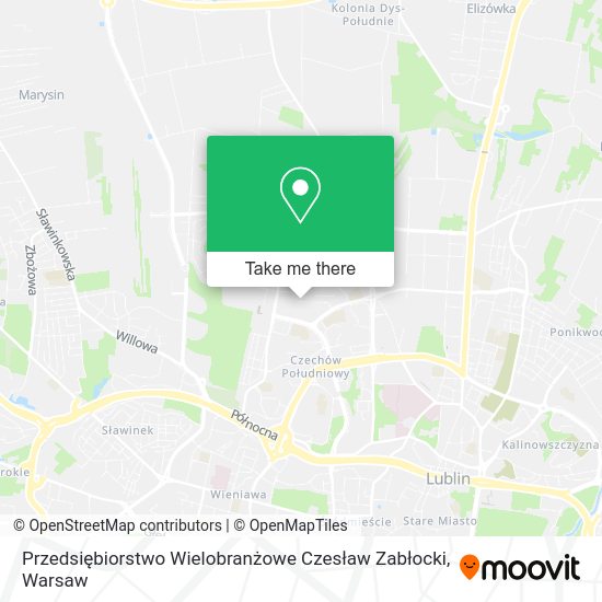 Przedsiębiorstwo Wielobranżowe Czesław Zabłocki map