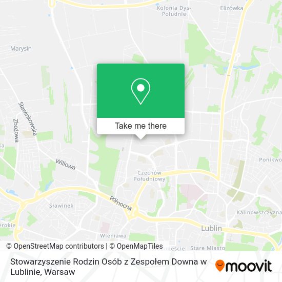 Stowarzyszenie Rodzin Osób z Zespołem Downa w Lublinie map