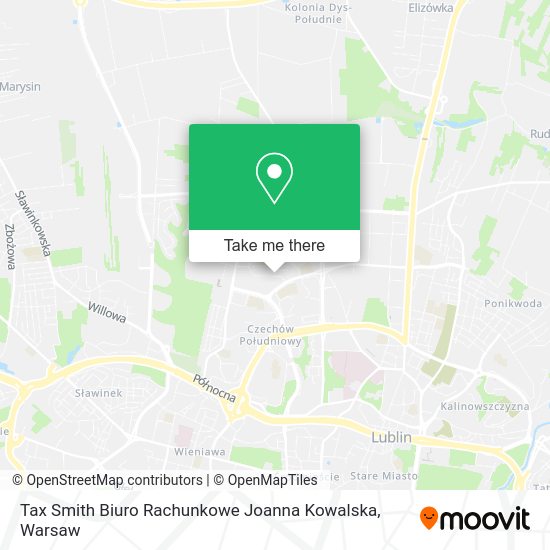 Tax Smith Biuro Rachunkowe Joanna Kowalska map