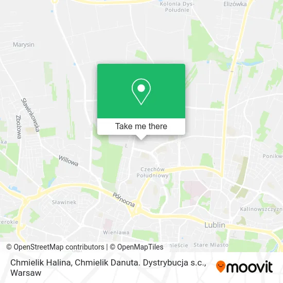Карта Chmielik Halina, Chmielik Danuta. Dystrybucja s.c.