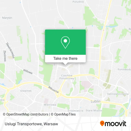 Карта Uslugi Transportowe