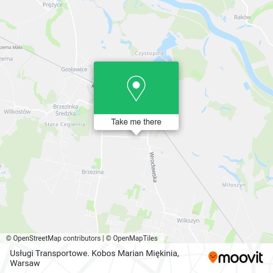 Usługi Transportowe. Kobos Marian Miękinia map