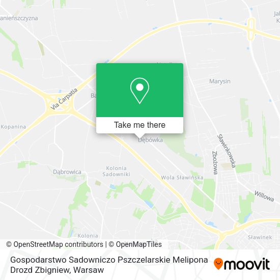 Gospodarstwo Sadowniczo Pszczelarskie Melipona Drozd Zbigniew map