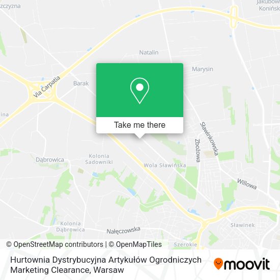 Hurtownia Dystrybucyjna Artykułów Ogrodniczych Marketing Clearance map