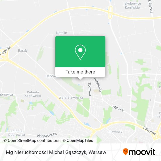 Mg Nieruchomości Michał Gąszczyk map