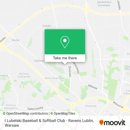 Карта I Lubelski Baseball & Softball Club - Ravens Lublin