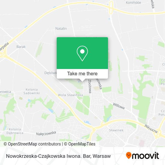 Nowokrzeska-Czajkowska Iwona. Bar map