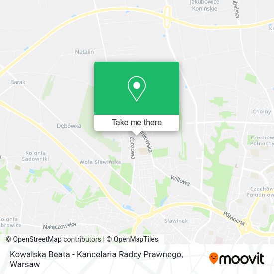 Kowalska Beata - Kancelaria Radcy Prawnego map