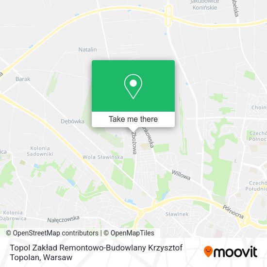 Topol Zakład Remontowo-Budowlany Krzysztof Topolan map