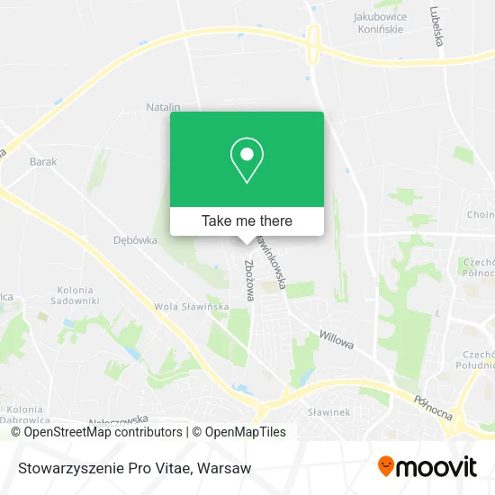 Карта Stowarzyszenie Pro Vitae
