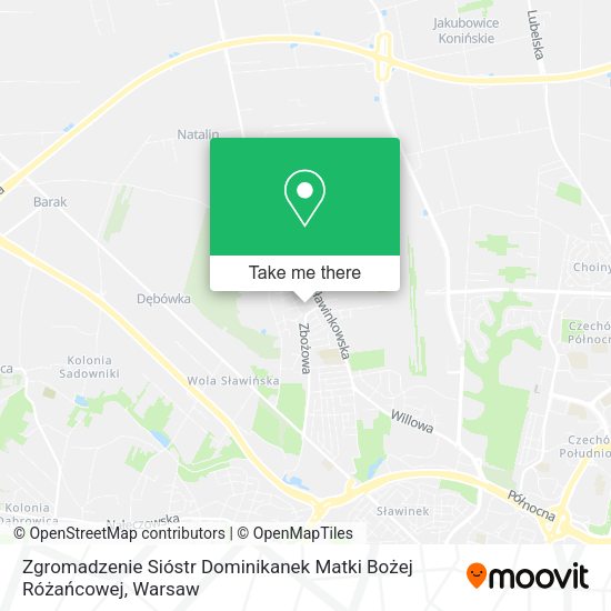 Zgromadzenie Sióstr Dominikanek Matki Bożej Różańcowej map