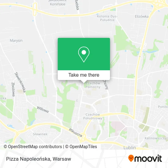 Pizza Napoleońska map