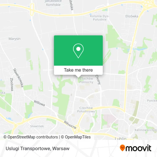 Карта Uslugi Transportowe