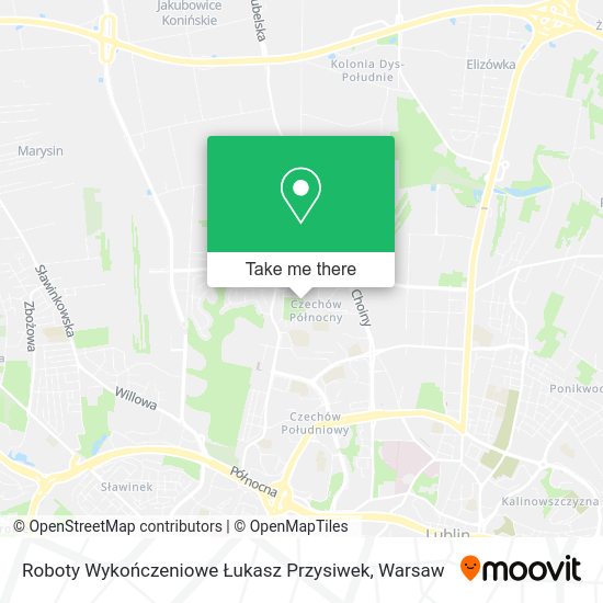 Roboty Wykończeniowe Łukasz Przysiwek map