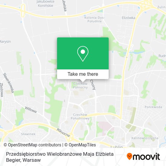 Przedsiębiorstwo Wielobranżowe Maja Elżbieta Begier map