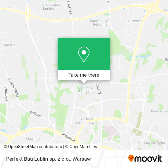 Карта Perfekt Bau Lublin sp. z o.o.